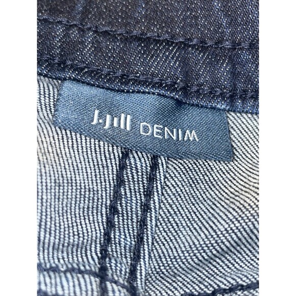 J Jill Jeans Womens 16 Tall Blue Legging Skinny Stretch Dark Wash 5 Pockets - Picture 3 of 10